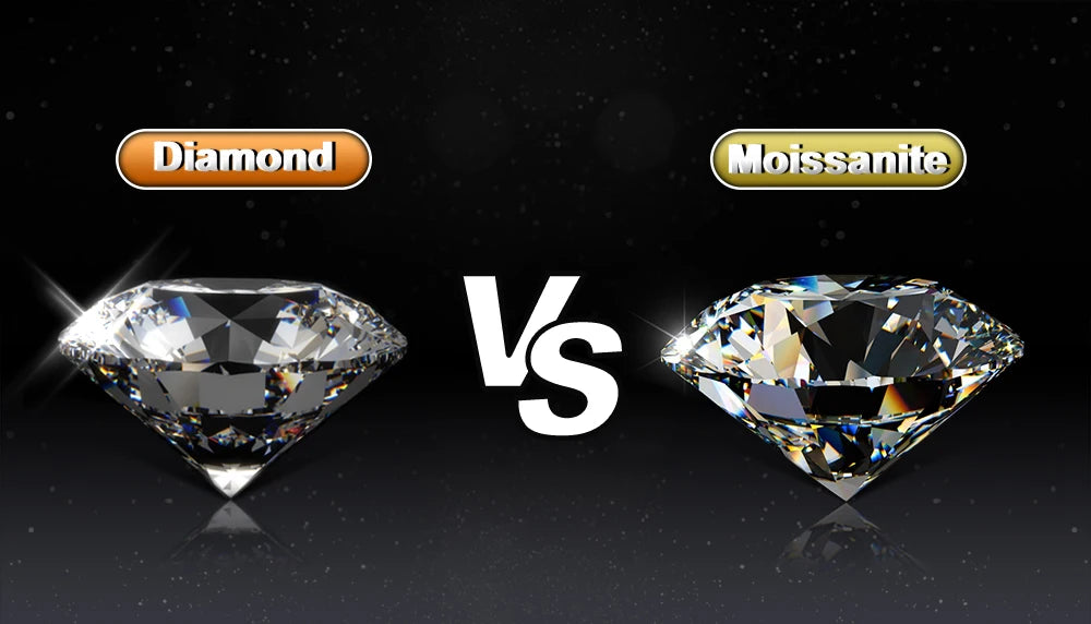 Midnight Moissanite Studs in Sterling Silver