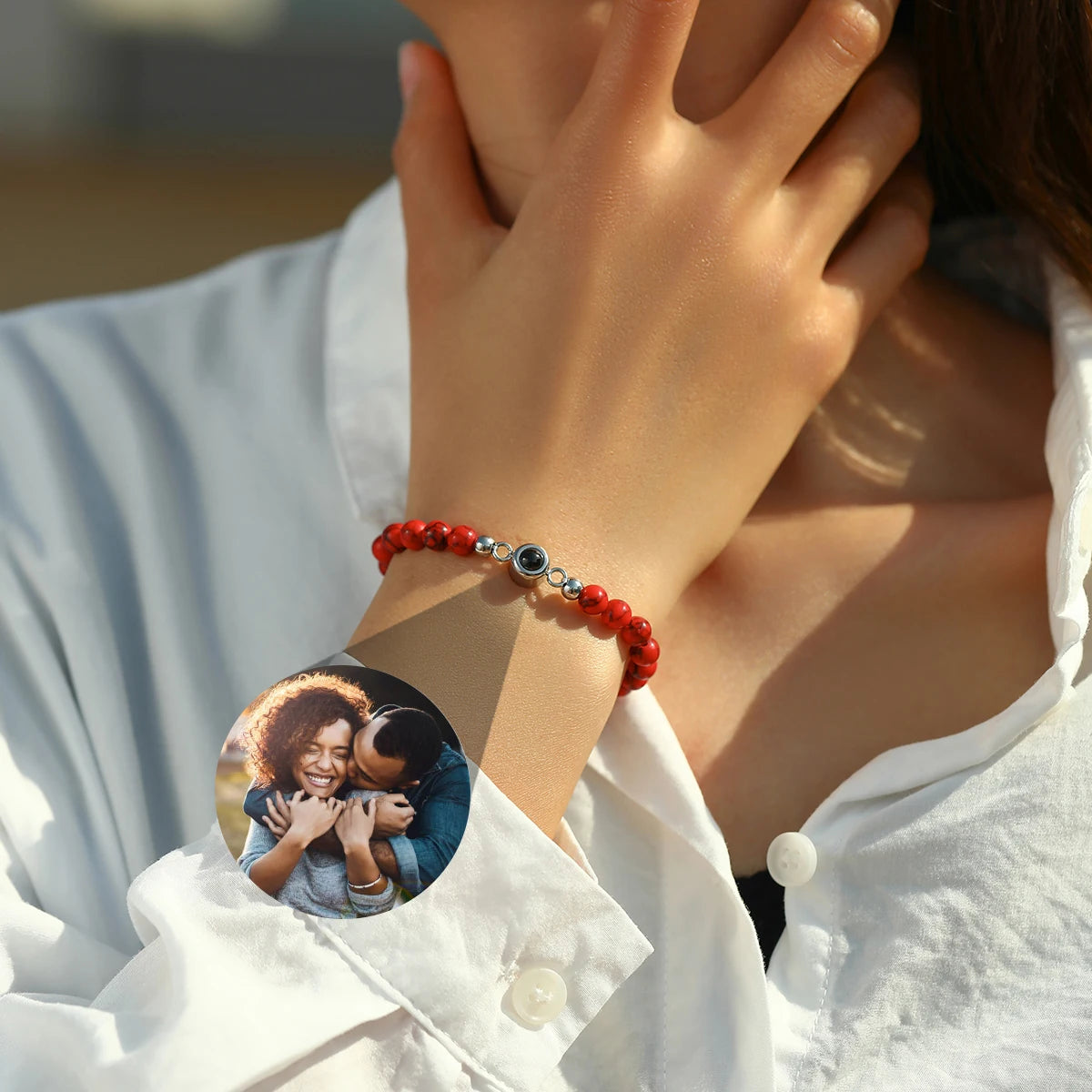 Natural Stone Bead Bracelet