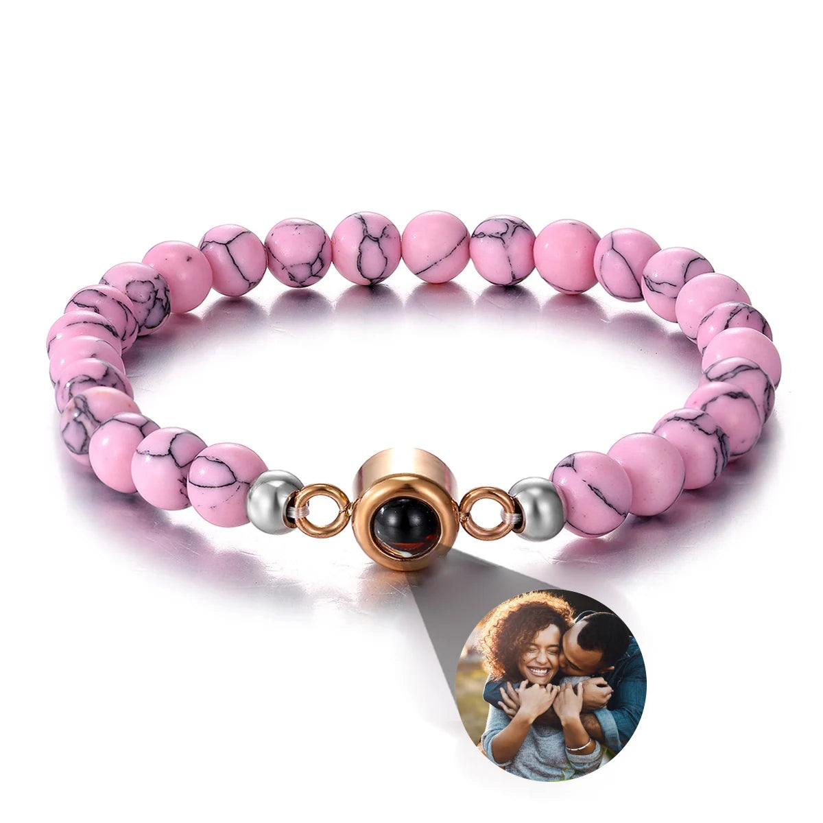 Natural Stone Bead Bracelet