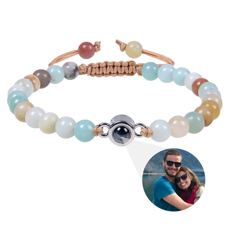 Natural Stone Bead Bracelet