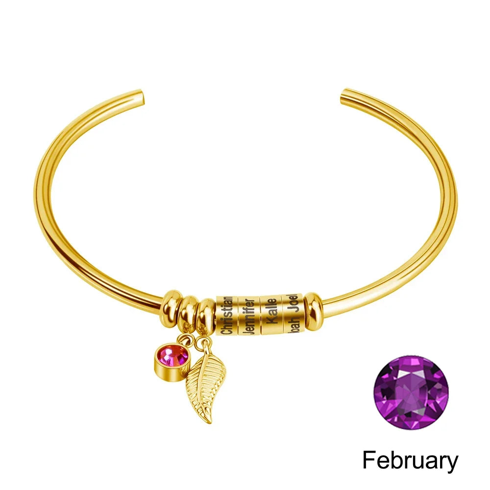 Personalized Birthstone Bracelet