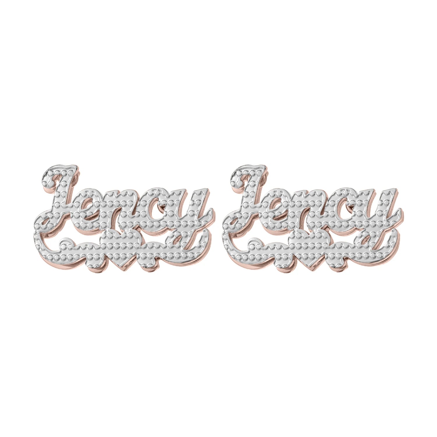 Personalized Gold-Plated Stud Earrings