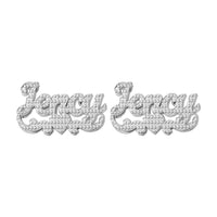 Personalized Gold-Plated Stud Earrings