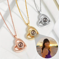 Personalized Heart Photo Necklace – Classic Lens Edition