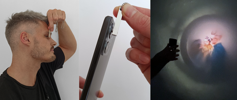 Personalized Heart Photo Necklace – Crystal Projection Edition