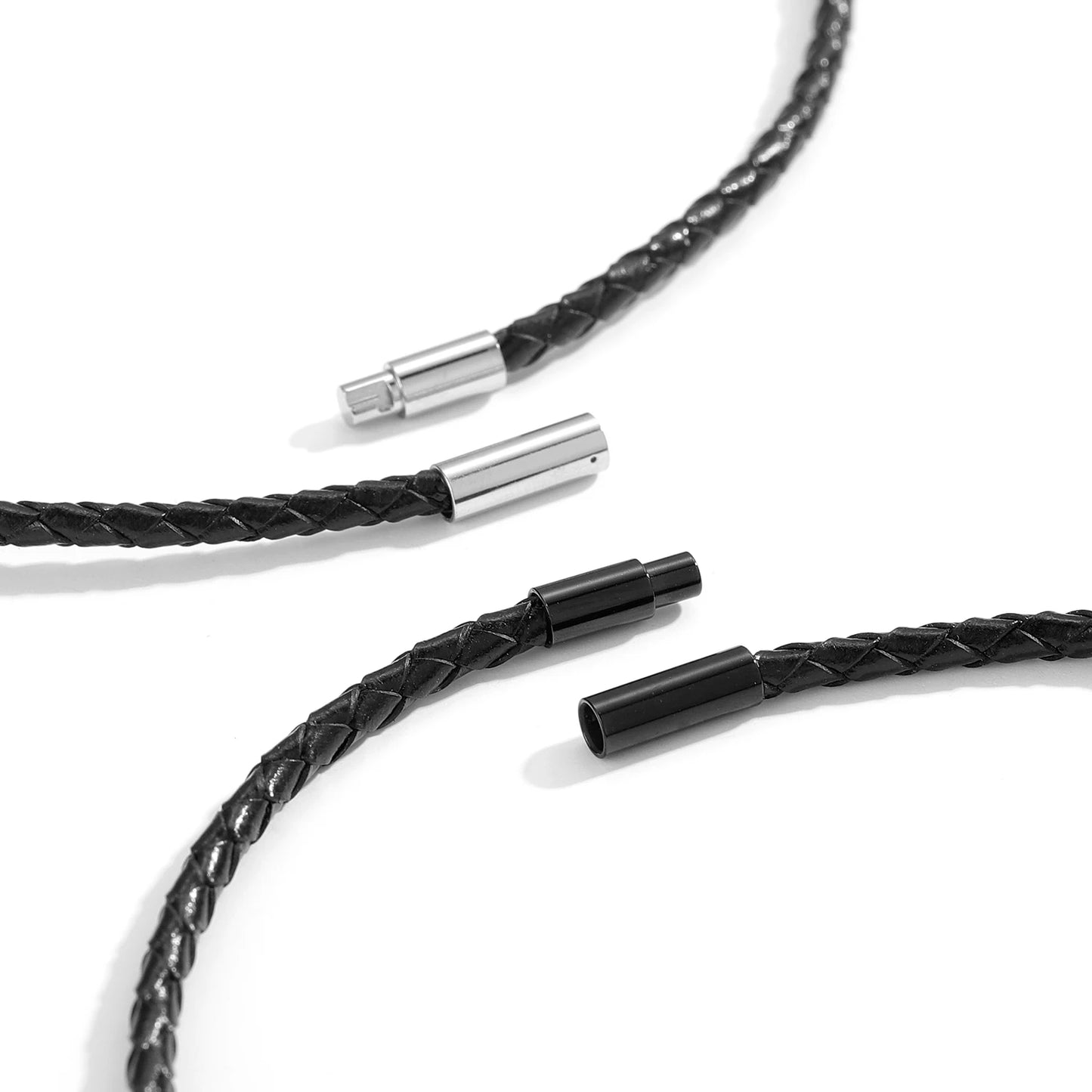 Men’s Leather Bracelet – Custom Beads & 18K Gold