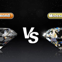 Midnight Moissanite Studs in Sterling Silver