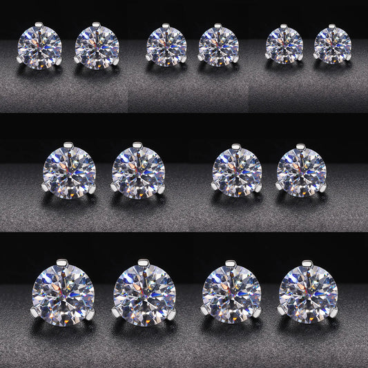 Triangle Moissanite Studs – 2CT
