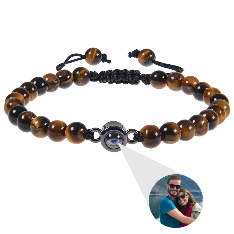 Natural Stone Bead Bracelet