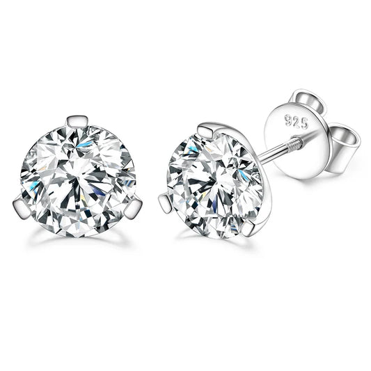 Triangle Moissanite Studs – 2CT