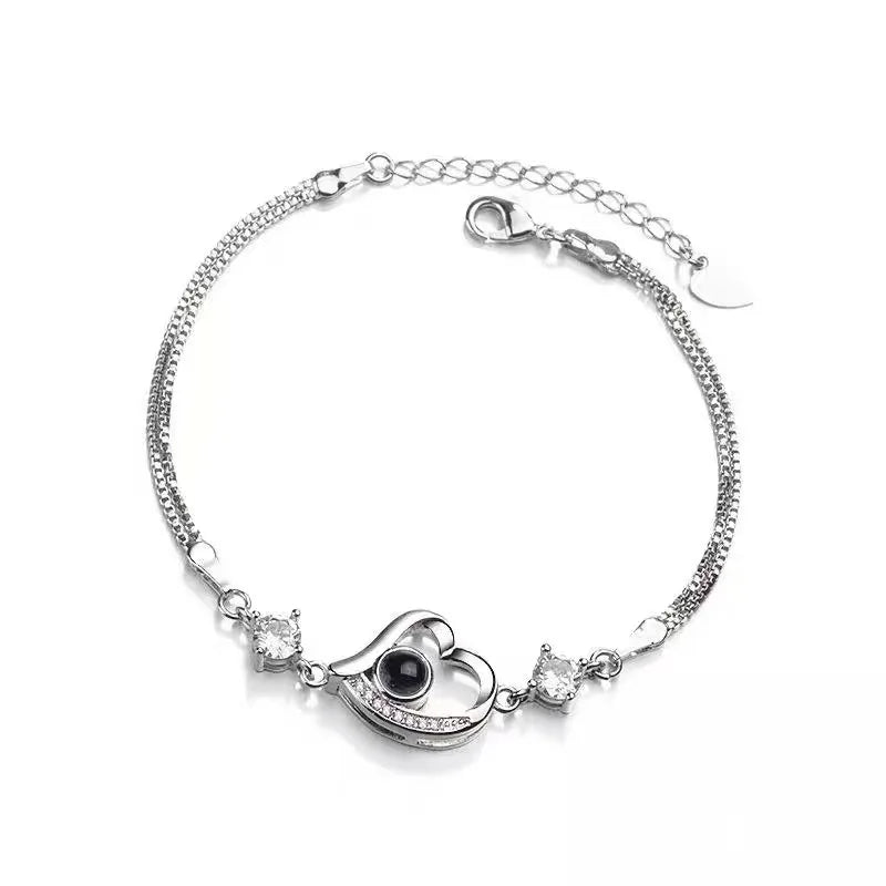 Heart Zircona Projection Bracelet
