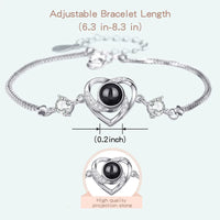 Heart Zircona Projection Bracelet