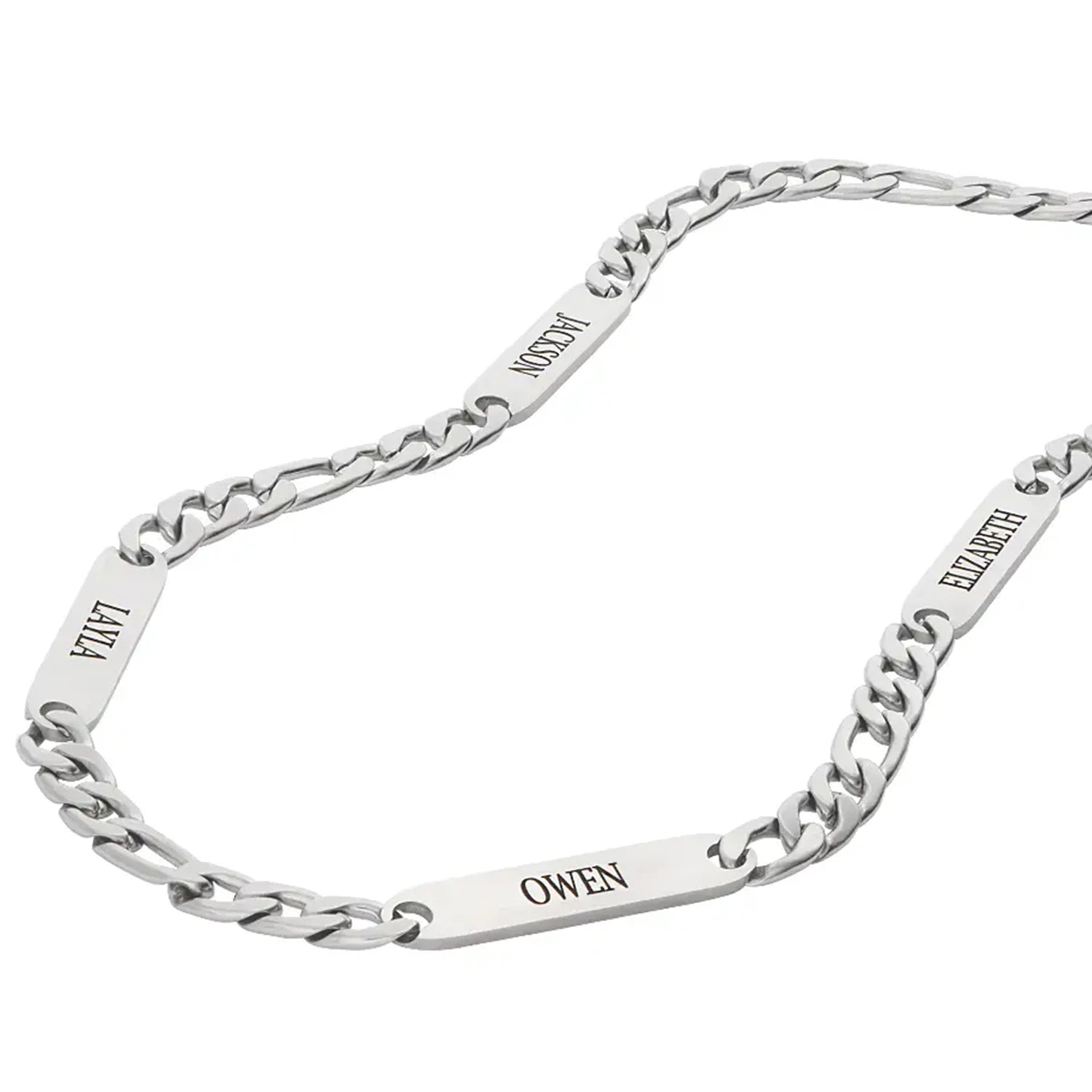 Men’s Personalized Name Necklace – Stainless Steel