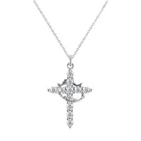 Crown Cross Necklace