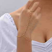 Gold Plated Hand Chains Bracelet