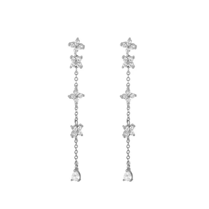 Celeste Clover Drop Earrings