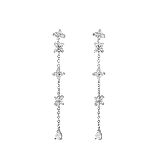 Celeste Clover Drop Earrings
