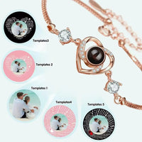 Heart Zircona Projection Bracelet