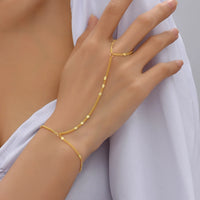 Gold Plated Hand Chains Bracelet