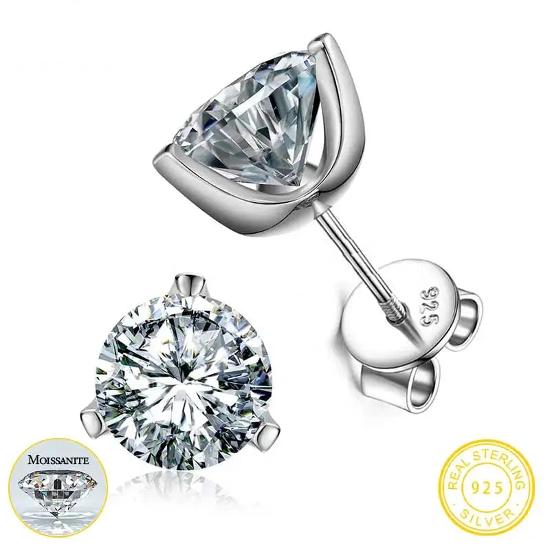 Triangle Moissanite Studs – 2CT