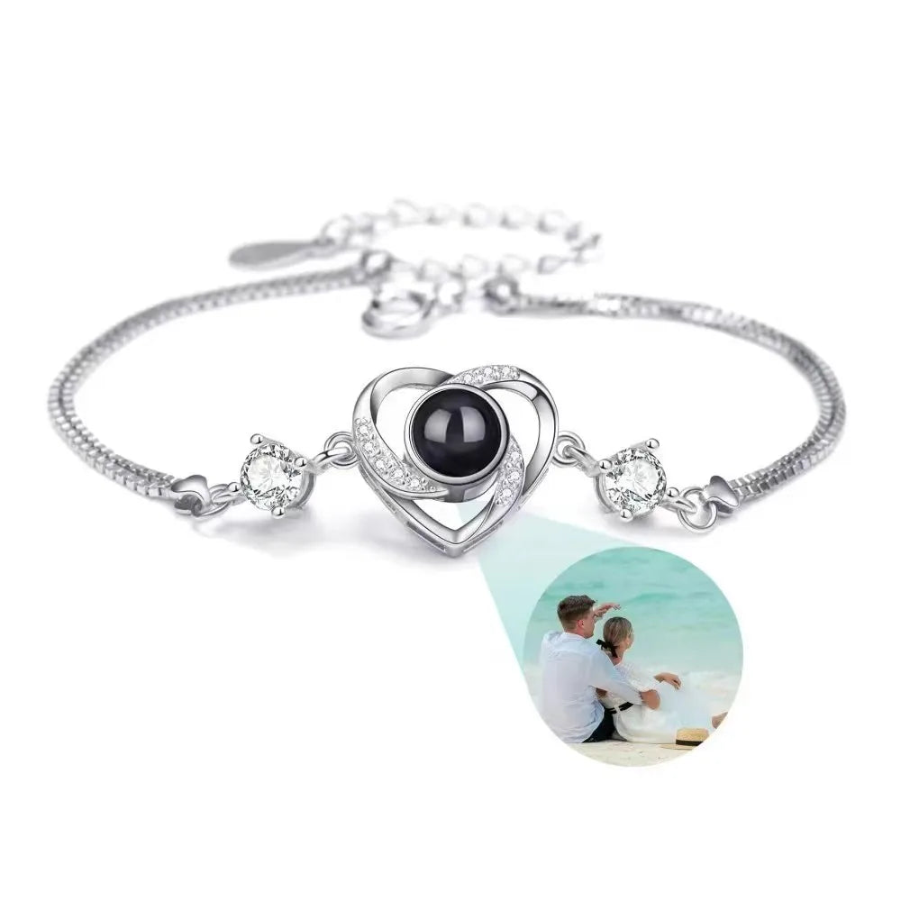 Heart Zircona Projection Bracelet
