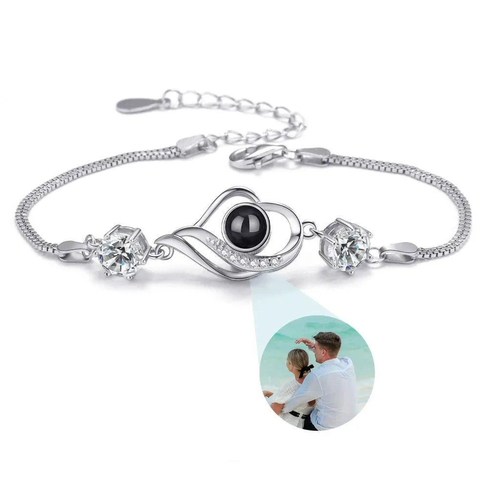 Heart Zircona Projection Bracelet