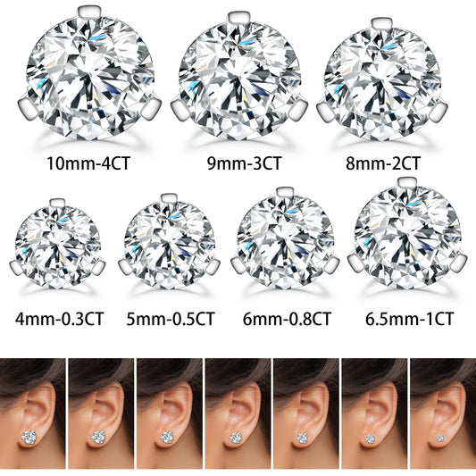 Triangle Moissanite Studs – 2CT