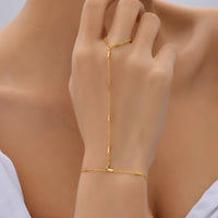 Gold Plated Hand Chains Bracelet