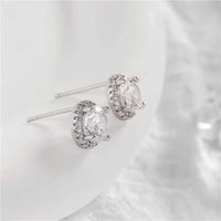 0.5CT Round Moissanite Studs – 925 Silver