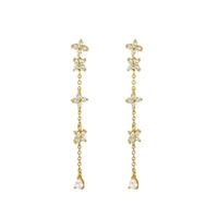 Celeste Clover Drop Earrings