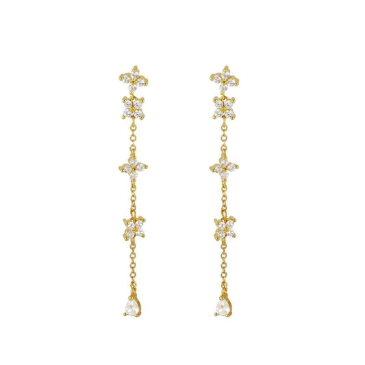 Celeste Clover Drop Earrings