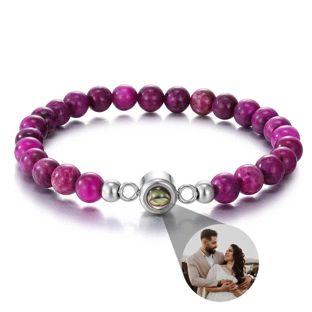 Natural Stone Bead Bracelet