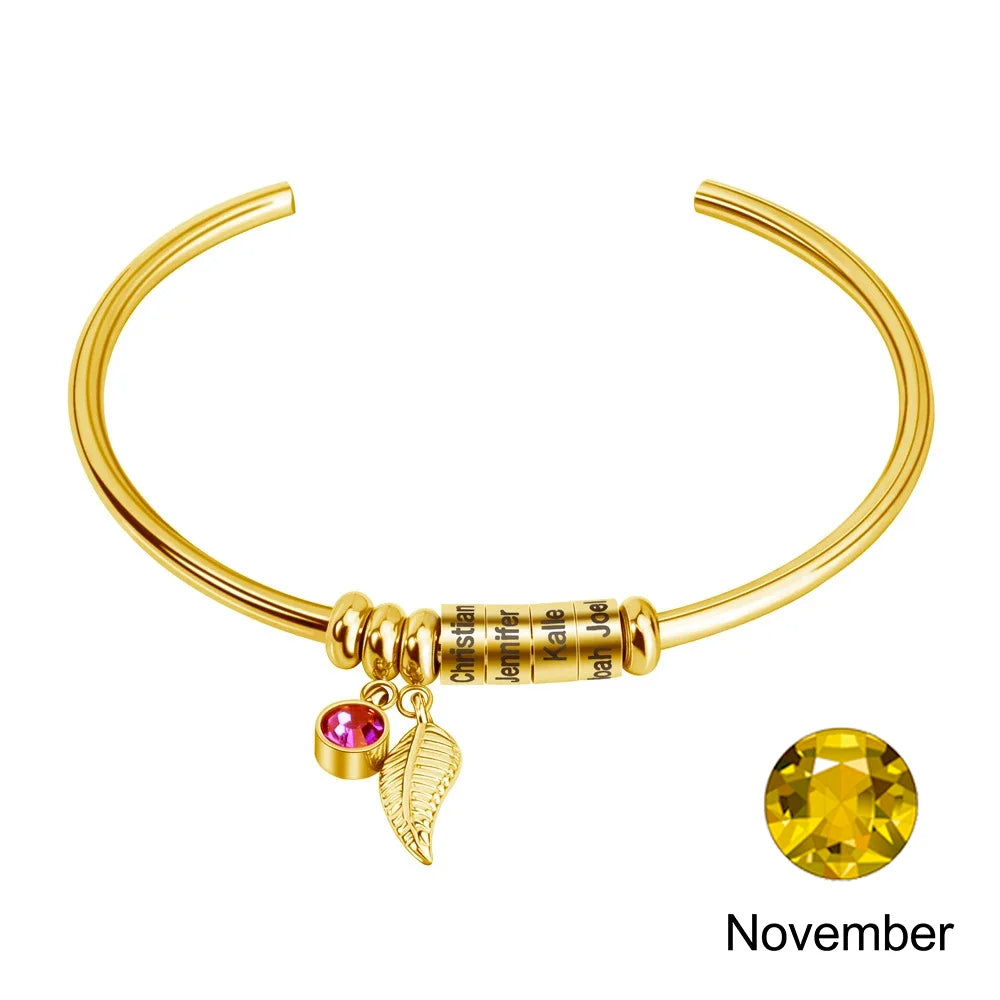 Personalized Birthstone Bracelet