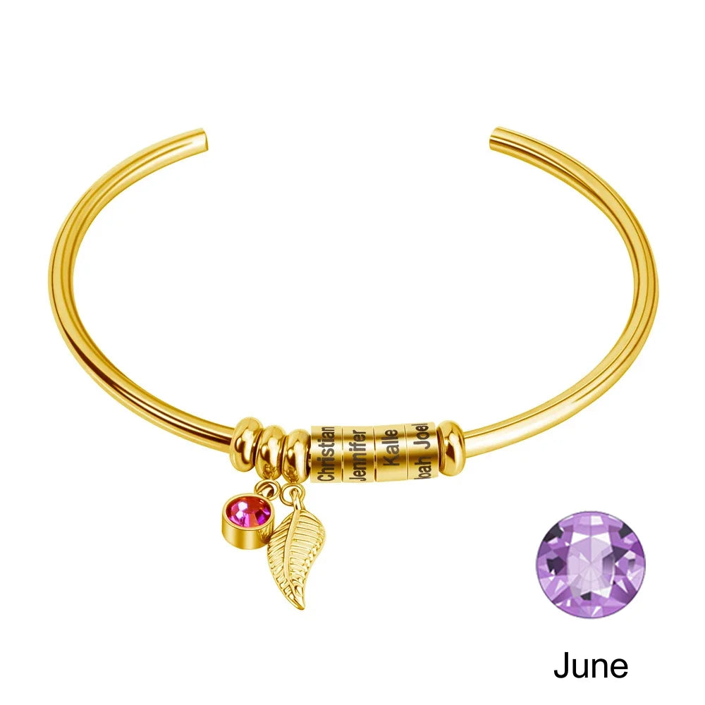 Personalized Birthstone Bracelet