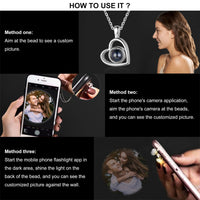 Personalized Heart Photo Necklace – Classic Lens Edition