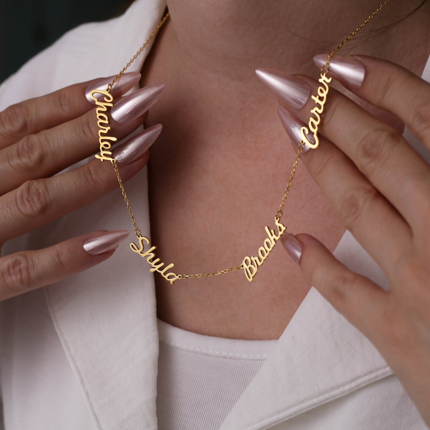 Multiple Name Necklace