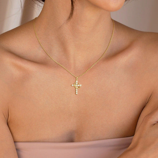 Crown Cross Necklace