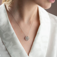 Sparkling Four-Leaf Clover Pendant