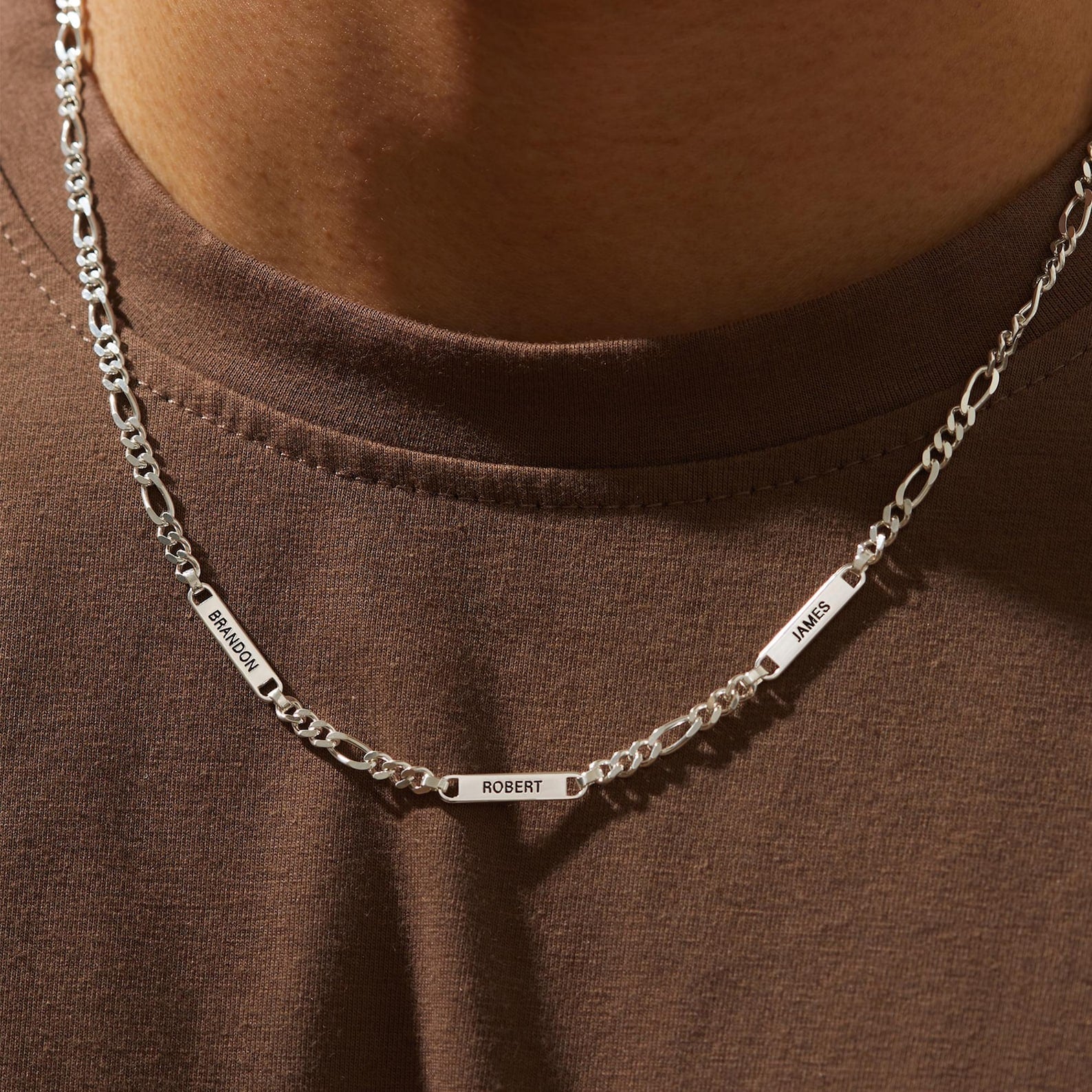 Men’s Personalized Name Necklace – Stainless Steel