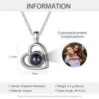 Personalized Heart Photo Necklace – Classic Lens Edition
