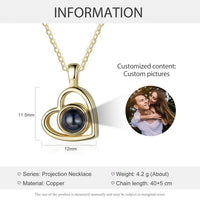 Personalized Heart Photo Necklace – Classic Lens Edition