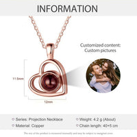 Personalized Heart Photo Necklace – Classic Lens Edition