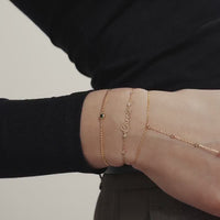 Gold Plated Hand Chains Bracelet